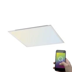 Paul Neuhaus Q-Serie Paul Neuhaus Q-Flag Deckenpanel LED Weiß, 1-flammig, Fernbedienung -Bürolampen Verkäufe paul neuhaus q flag deckenpanel 8095 16 9