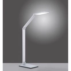Paul Neuhaus Q-Serie Paul Neuhaus Q-HANNES Tischleuchte LED Silber, 1-flammig, Fernbedienung -Bürolampen Verkäufe paul neuhaus q hannes tischleuchte 4875 95 9