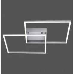 Paul Neuhaus Q-Serie Paul Neuhaus Q-Inigo Deckenleuchte LED Edelstahl, 2-flammig, Fernbedienung -Bürolampen Verkäufe paul neuhaus q inigo deckenleuchte 6429 55 7