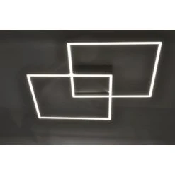 Paul Neuhaus Q-Serie Paul Neuhaus Q-Inigo Deckenleuchte LED Edelstahl, 2-flammig, Fernbedienung -Bürolampen Verkäufe paul neuhaus q inigo deckenleuchte 6431 55 k 3