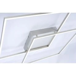 Paul Neuhaus Q-Serie Paul Neuhaus Q-Inigo Deckenleuchte LED Edelstahl, 2-flammig, Fernbedienung -Bürolampen Verkäufe paul neuhaus q inigo deckenleuchte 6431 55 k 4