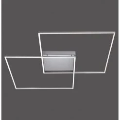 Paul Neuhaus Q-Serie Paul Neuhaus Q-Inigo Deckenleuchte LED Edelstahl, 2-flammig, Fernbedienung -Bürolampen Verkäufe paul neuhaus q inigo deckenleuchte 6431 55 k 6