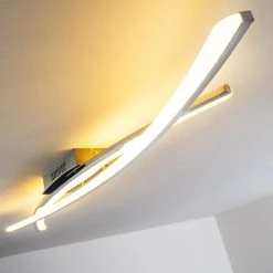 Hofstein Perano Deckenleuchte LED Chrom, 1-flammig -Bürolampen Verkäufe perano deckenleuchte h167428 10