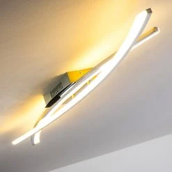 Hofstein Perano Deckenleuchte LED Chrom, 1-flammig -Bürolampen Verkäufe perano deckenleuchte h167428 17