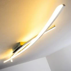 Hofstein Perano Deckenleuchte LED Chrom, 1-flammig -Bürolampen Verkäufe perano deckenleuchte h167428 18