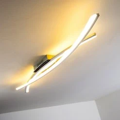 Hofstein Perano Deckenleuchte LED Chrom, 1-flammig -Bürolampen Verkäufe perano deckenleuchte h167428 19