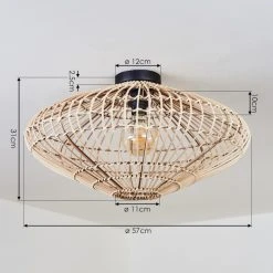 Hofstein Peretola Deckenleuchte Schwarz, 1-flammig -Bürolampen Verkäufe peretola deckenleuchte h3423233 3