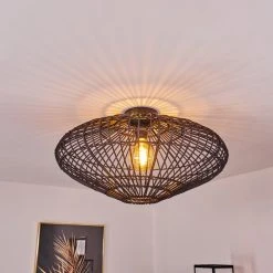 Hofstein Peretola Deckenleuchte Schwarz, 1-flammig -Bürolampen Verkäufe peretola deckenleuchte h3433416 10