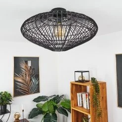 Hofstein Peretola Deckenleuchte Schwarz, 1-flammig -Bürolampen Verkäufe peretola deckenleuchte h3433416 9