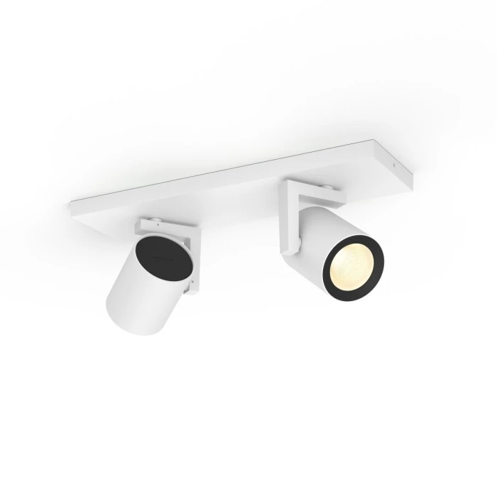 Philips Leuchten Philips Hue Ambiance White & Color Argenta Deckenspot Weiß, 2-flammig, Farbwechsler 4 Philips Leuchten Philips Hue Ambiance White & Color Argenta Deckenspot Weiß, 2-flammig, Farbwechsler – Bild 4