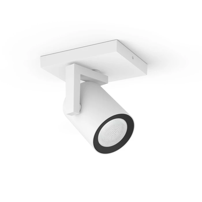 Philips Leuchten Philips Hue Ambiance White & Color Argenta Wand-/Deckenspot Erweiterung Weiß, 1-flammig, Farbwechsler 1 Philips Leuchten Philips Hue Ambiance White & Color Argenta Wand-/Deckenspot Erweiterung Weiß, 1-flammig, Farbwechsler