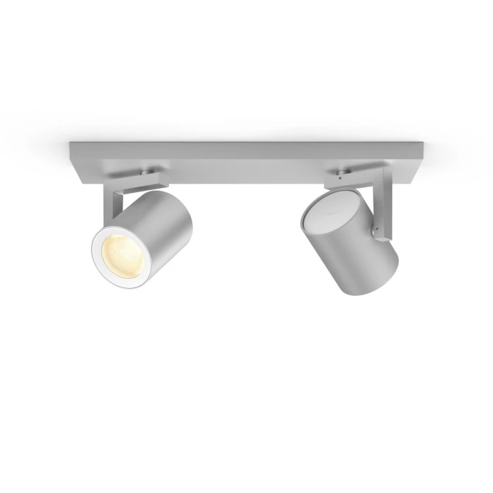 Philips Leuchten Philips Hue Ambiance White & Color Argenta Wand-/Deckenspot Erweiterung Silber, 2-flammig, Farbwechsler 5 Philips Leuchten Philips Hue Ambiance White & Color Argenta Wand-/Deckenspot Erweiterung Silber, 2-flammig, Farbwechsler – Bild 5