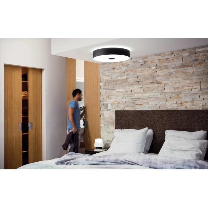 Philips Leuchten Philips Hue Ambiance White Fair Deckenleuchte LED Schwarz, 1-flammig, Fernbedienung 2 Philips Leuchten Philips Hue Ambiance White Fair Deckenleuchte LED Schwarz, 1-flammig, Fernbedienung – Bild 2