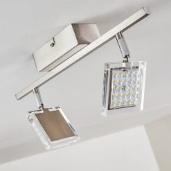 Hofstein Piney Deckenleuchte LED Nickel-Matt, 2-flammig 31 Hofstein Piney Deckenleuchte LED Nickel-Matt, 2-flammig -Bürolampen Verkäufe piney deckenleuchte h3157084 do2 12