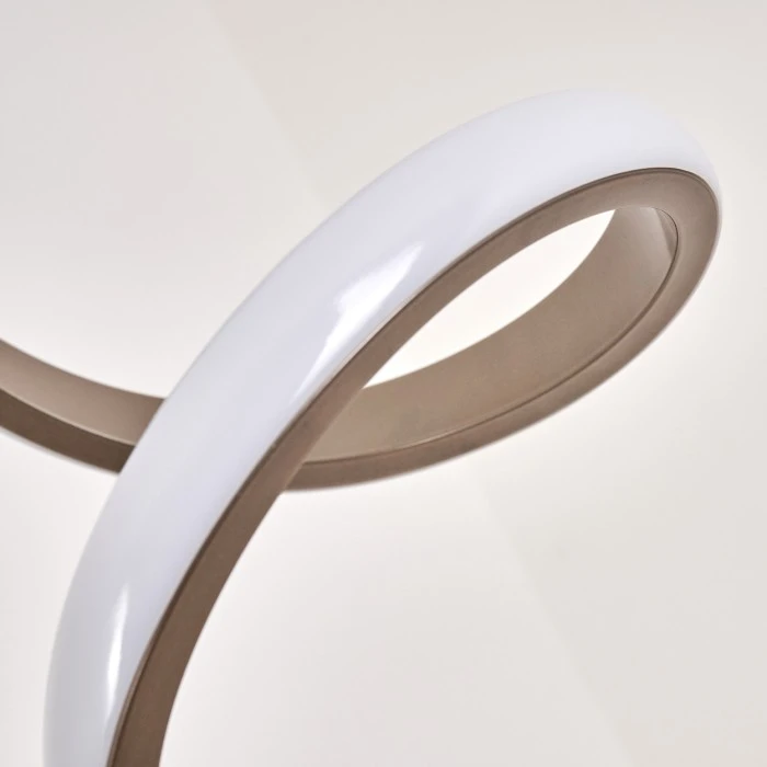 Hofstein Pitasch Stehleuchte LED Nickel-Matt, 1-flammig 16 Hofstein Pitasch Stehleuchte LED Nickel-Matt, 1-flammig – Bild 16