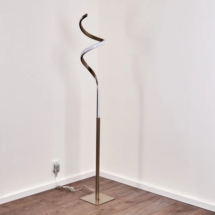 Hofstein Pitasch Stehleuchte LED Nickel-Matt, 1-flammig 23 Hofstein Pitasch Stehleuchte LED Nickel-Matt, 1-flammig – Bild 23