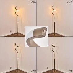 Hofstein Pitasch Stehleuchte LED Nickel-Matt, 1-flammig 26 Hofstein Pitasch Stehleuchte LED Nickel-Matt, 1-flammig -Bürolampen Verkäufe pitasch stehleuchte h3299104 do1 3