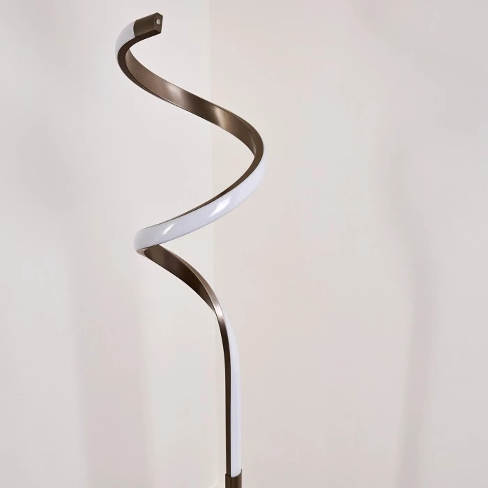 Hofstein Pitasch Stehleuchte LED Nickel-Matt, 1-flammig 9 Hofstein Pitasch Stehleuchte LED Nickel-Matt, 1-flammig – Bild 9