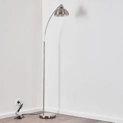 Hofstein Poitou Stehleuchte Nickel-Matt, 1-flammig -Bürolampen Verkäufe poitou stehleuchte h3157855 do1 17