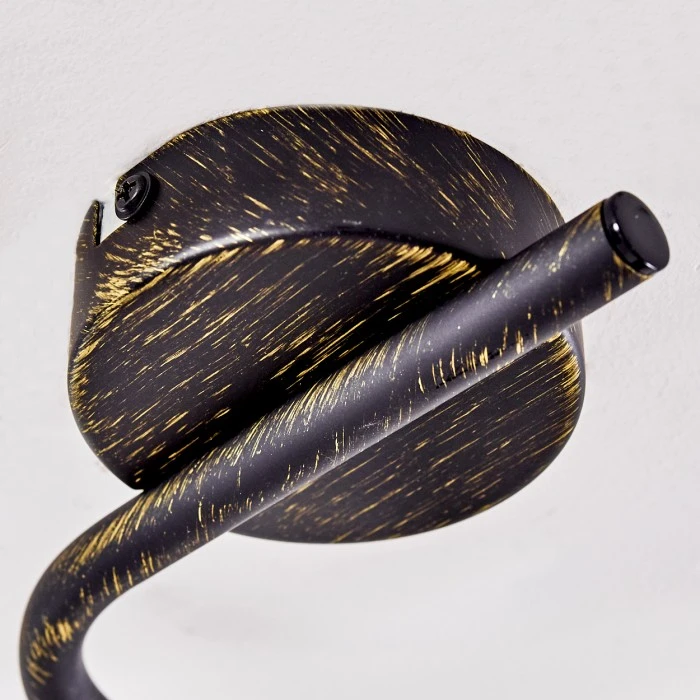 Hofstein Polmak Deckenleuchte Schwarz-Gold, 3-flammig 9 Hofstein Polmak Deckenleuchte Schwarz-Gold, 3-flammig – Bild 9