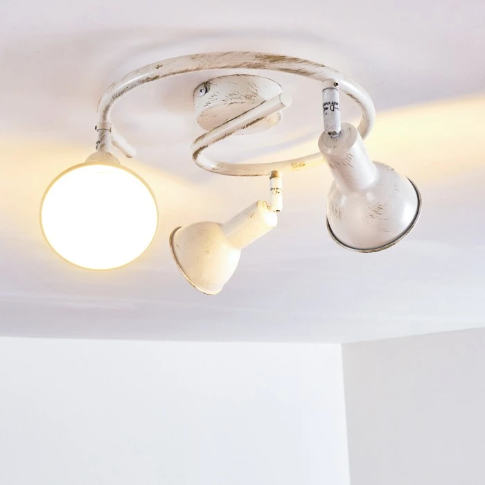 Hofstein Polmak Deckenleuchte Weiß, Gold, 3-flammig 13 Hofstein Polmak Deckenleuchte Weiß, Gold, 3-flammig – Bild 13