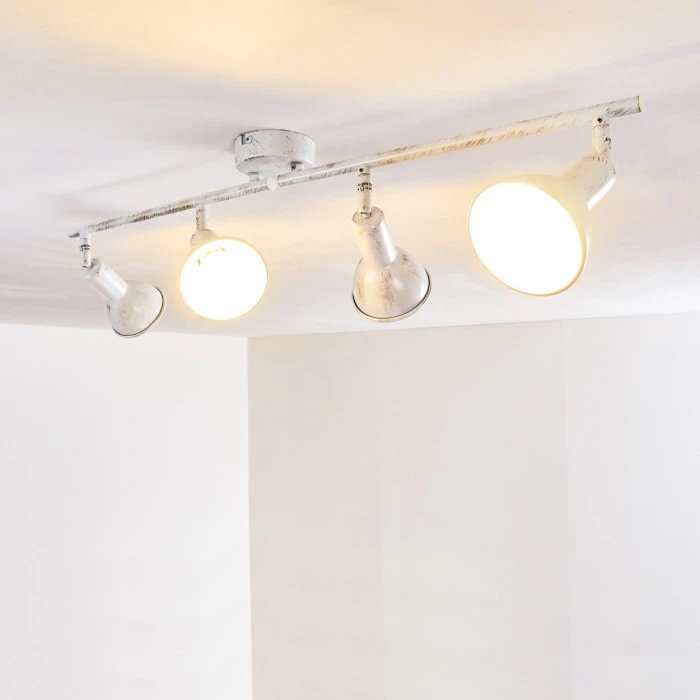 Hofstein Polmak Deckenleuchte Weiß, Gold, 4-flammig 12 Hofstein Polmak Deckenleuchte Weiß, Gold, 4-flammig – Bild 12