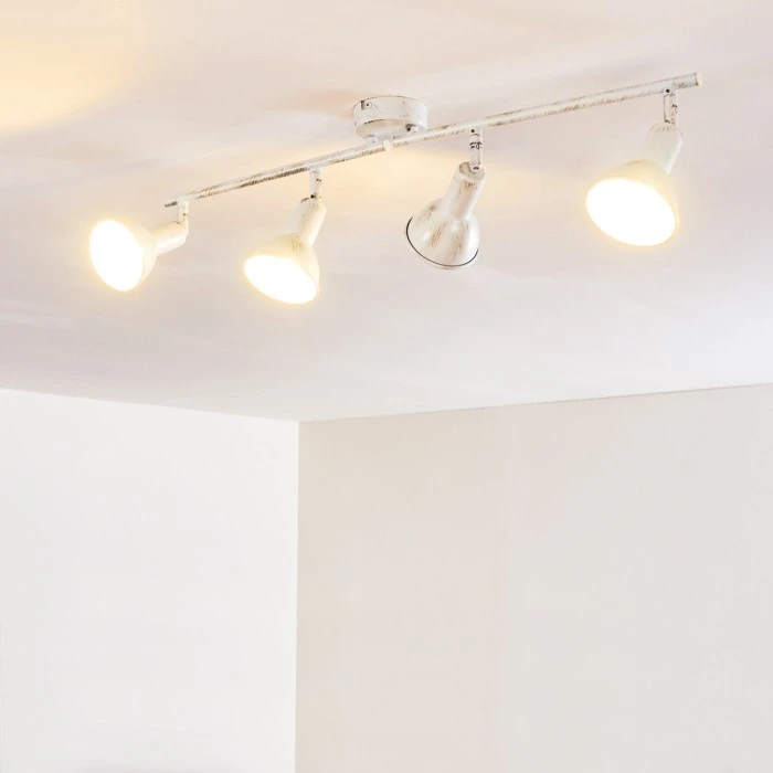 Hofstein Polmak Deckenleuchte Weiß, Gold, 4-flammig 17 Hofstein Polmak Deckenleuchte Weiß, Gold, 4-flammig – Bild 17