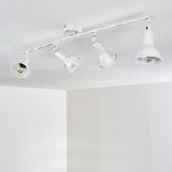 Hofstein Polmak Deckenleuchte Weiß, Gold, 4-flammig 18 Hofstein Polmak Deckenleuchte Weiß, Gold, 4-flammig – Bild 18