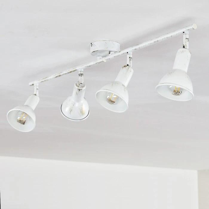 Hofstein Polmak Deckenleuchte Weiß, Gold, 4-flammig 20 Hofstein Polmak Deckenleuchte Weiß, Gold, 4-flammig – Bild 20