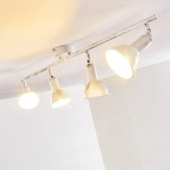 Hofstein Polmak Deckenleuchte Weiß, Gold, 4-flammig 30 Hofstein Polmak Deckenleuchte Weiß, Gold, 4-flammig -Bürolampen Verkäufe polmak deckenleuchte h3092583 do1 8