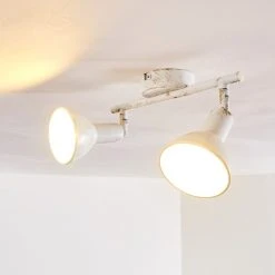 Hofstein Polmak Deckenspot Weiß, Gold, 2-flammig 29 Hofstein Polmak Deckenspot Weiß, Gold, 2-flammig -Bürolampen Verkäufe polmak deckenspot h3092330 do1 7