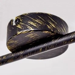 Hofstein Polmak Deckenspot Schwarz-Gold, 2-flammig -Bürolampen Verkäufe polmak deckenspot h3092354 do1 18