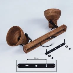 Hofstein Porcia Deckenleuchte Holz dunkel, 2-flammig 14 Hofstein Porcia Deckenleuchte Holz dunkel, 2-flammig -Bürolampen Verkäufe porcia deckenleuchte h3423066 4