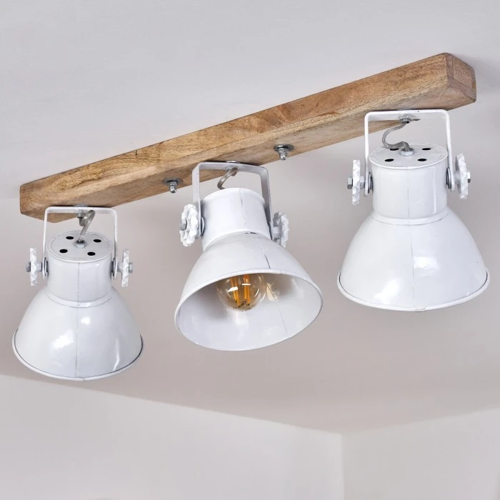 Hofstein Porcia Deckenleuchte Holz dunkel, 3-flammig 8 Hofstein Porcia Deckenleuchte Holz dunkel, 3-flammig – Bild 8