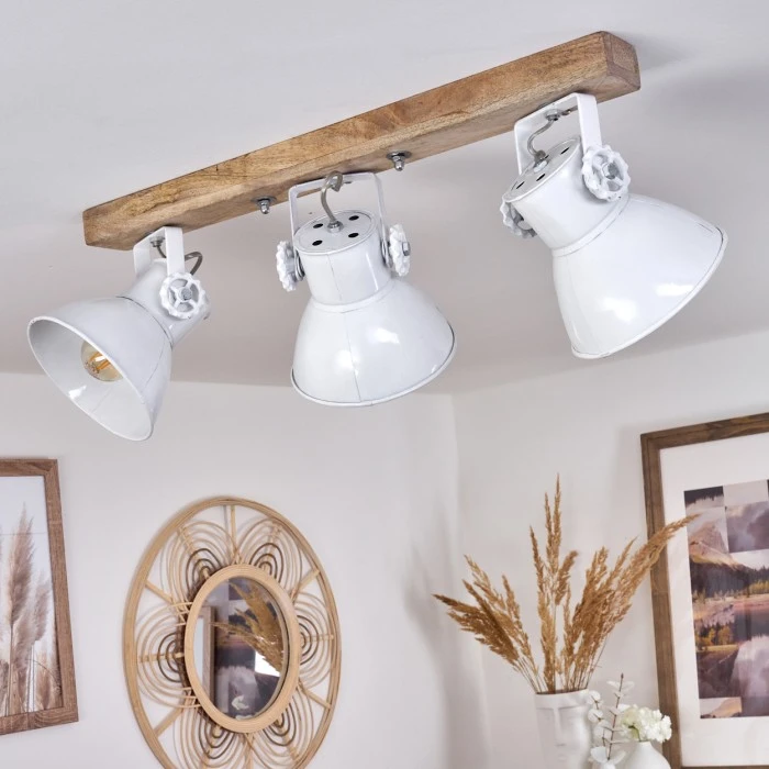 Hofstein Porcia Deckenleuchte Holz dunkel, 3-flammig 10 Hofstein Porcia Deckenleuchte Holz dunkel, 3-flammig – Bild 10