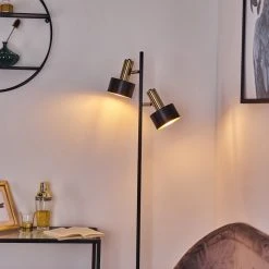 Hofstein Pretoria Stehleuchte Schwarz, Altmessing, 2-flammig -Bürolampen Verkäufe pretoria stehleuchte h3413982 12