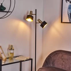 Hofstein Pretoria Stehleuchte Schwarz, Altmessing, 2-flammig -Bürolampen Verkäufe pretoria stehleuchte h3413982 6