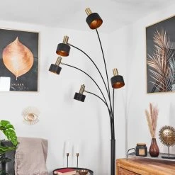 Hofstein Pretoria Stehleuchte Schwarz, Altmessing, 5-flammig 21 Hofstein Pretoria Stehleuchte Schwarz, Altmessing, 5-flammig -Bürolampen Verkäufe pretoria stehleuchte h3443507 9