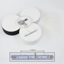 Hofstein Purus Deckenleuchte LED Schwarz, 1-flammig -Bürolampen Verkäufe purus deckenleuchte h3437445 4