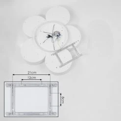 Hofstein Purus Deckenleuchte LED Wei&szlig;, 1-flammig -Bürolampen Verkäufe purus deckenleuchte h3437469 4