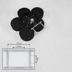 Hofstein Purus Deckenleuchte LED Schwarz, 1-flammig -Bürolampen Verkäufe purus deckenleuchte h3437490 4