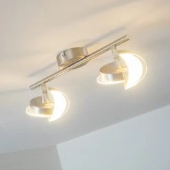 Hofstein Puslinch Deckenspot LED Nickel-Matt, 4-flammig -Bürolampen Verkäufe puslinch deckenspot h3009864 12