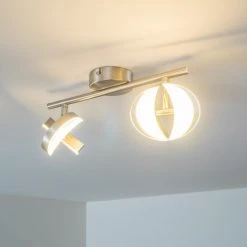 Hofstein Puslinch Deckenspot LED Nickel-Matt, 4-flammig -Bürolampen Verkäufe puslinch deckenspot h3009864 3