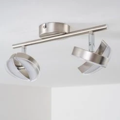 Hofstein Puslinch Deckenspot LED Nickel-Matt, 4-flammig -Bürolampen Verkäufe puslinch deckenspot h3009864 4