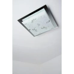 Hofstein Rabat Deckenleuchte Transparent, Klar, 2-flammig -Bürolampen Verkäufe rabat deckenleuchte h03 21