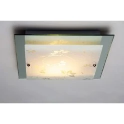 Hofstein Rabat Deckenleuchte Transparent, Klar, 2-flammig -Bürolampen Verkäufe rabat deckenleuchte h03 8