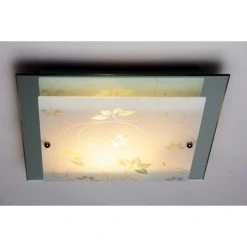 Hofstein Rabat Deckenleuchte Transparent, Klar, 2-flammig -Bürolampen Verkäufe rabat deckenleuchte h03 9