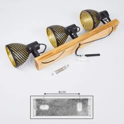Hofstein Racolo Deckenleuchte Holz dunkel, 3-flammig -Bürolampen Verkäufe racolo deckenleuchte h3443989 4