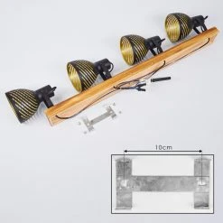 Hofstein Racolo Deckenleuchte Holz dunkel, 4-flammig -Bürolampen Verkäufe racolo deckenleuchte h3443996 4