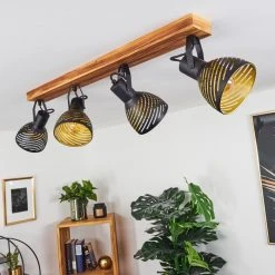 Hofstein Racolo Deckenleuchte Holz dunkel, 4-flammig -Bürolampen Verkäufe racolo deckenleuchte h3443996 9